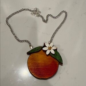 🍊Artisan Made Orange Necklace Citrus